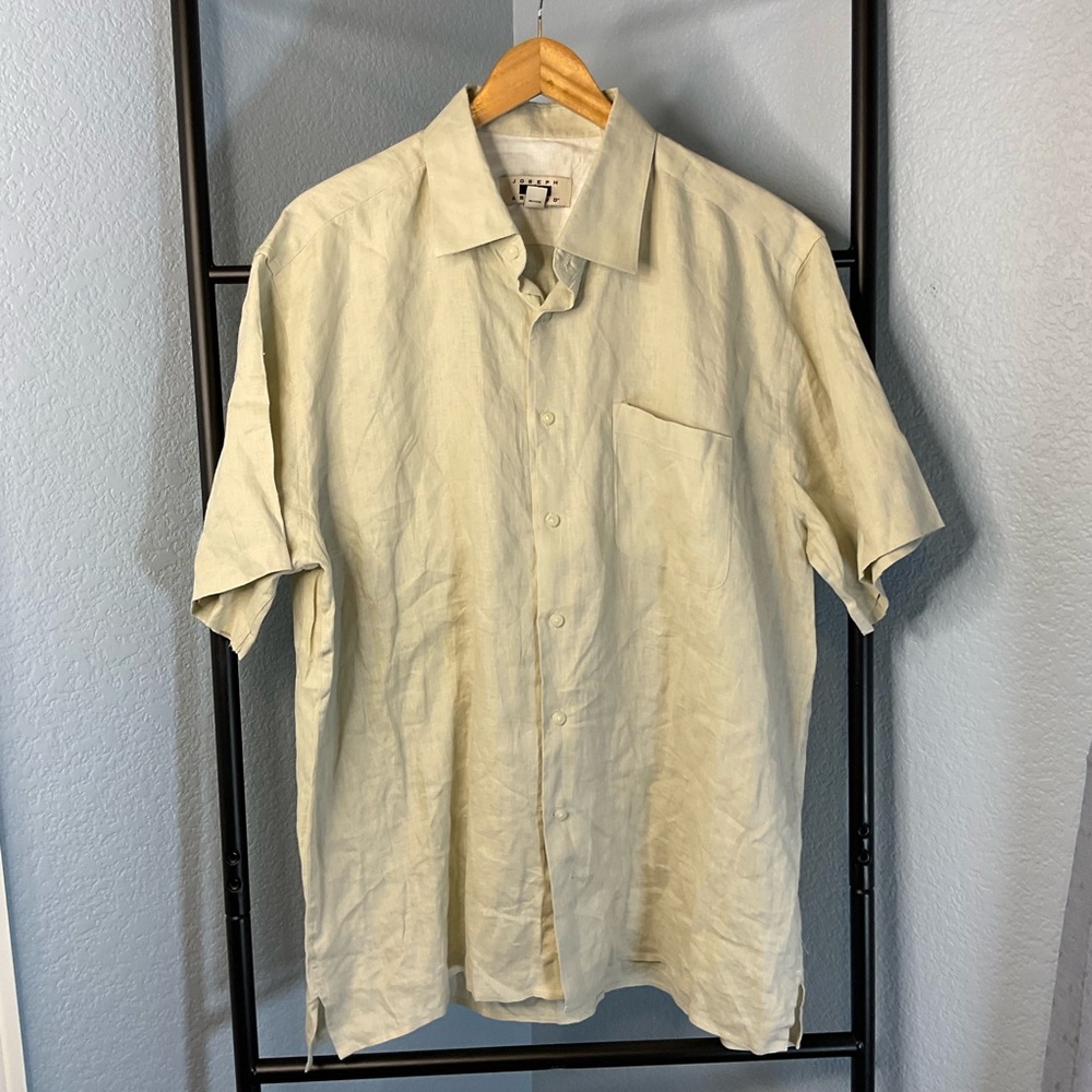 Joseph Abboud Linen Shirt - Cream size  XL